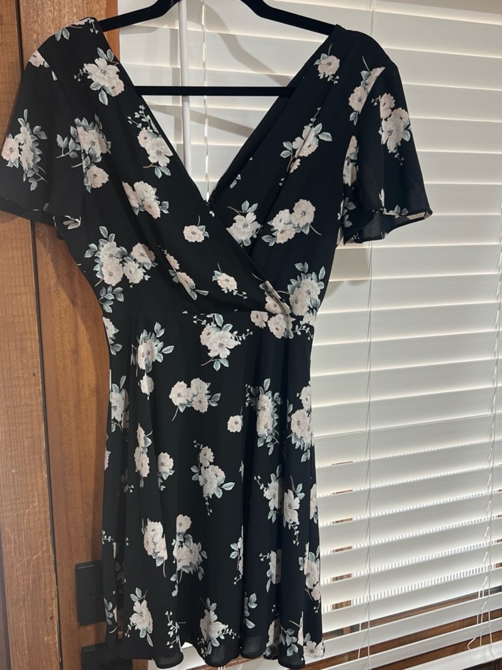 Express Black Floral mini Dress